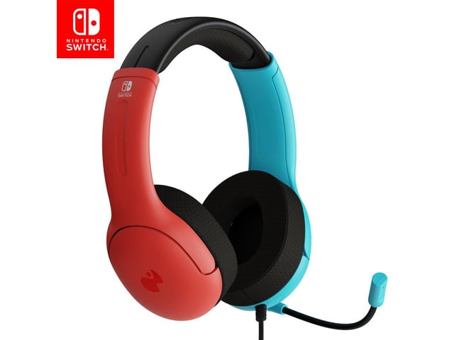 PDP Gaming LVL40 Airlite Stereo Headset for Nintendo Switch/Lite/OLED - Wired Power Noise Cancelling Microphone, Lightweight Soft Comfort On Ear...