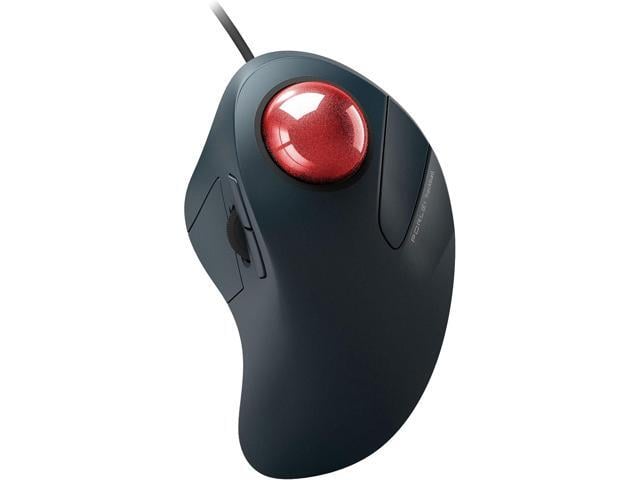 Wired Trackball Mouse for Large Hands, Ergonomic Design Reduces Wrist & Muscle Strain, Precision Tracking with Easy Index Finger Control,...