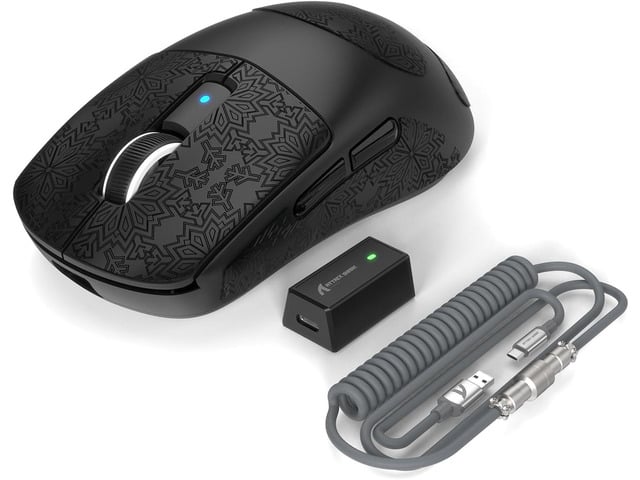 ATTACK SHARK R6PRO 39g Superlight Wireless Gaming Mouse,PixArt PAW3950MAX 42000 DPI,MCU Nodic 52840 Computer Mouse,8K Polling Rate Web...