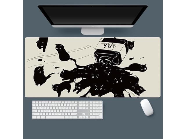 Gaming Mouse Pad XXL Extended Anime Mouse Pad 31.5x15.7inch, Large Cute Kawaii Big Computer Mouse Mat Desk Pad with Non-Slip Rubber Base and...