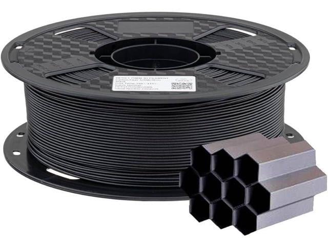 CC3D Carbon Fiber PETG 3D Printer Filament Black Carbon Fiber 1.75mm 1KG (2.2 LBS) Spool High Strength Rigidity 3D Printing Material PETG CF...