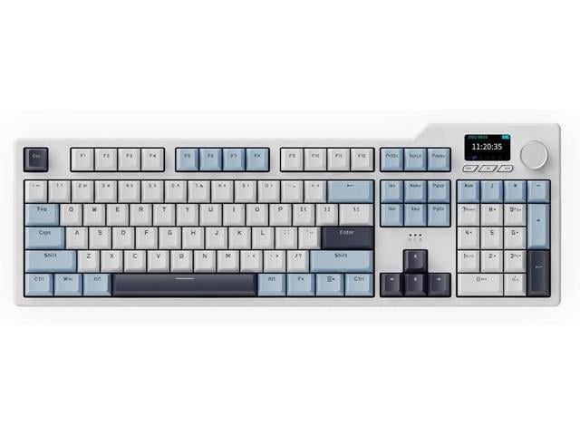 DAIDAI×AJAZZ AK35I V3 Full Size Hot Swap Mechanical Gaming Keyboard with Screen & Knob 2.4G/BT/USB-C Gasket Keyboard FR4 Plate 8000mAh Battery...