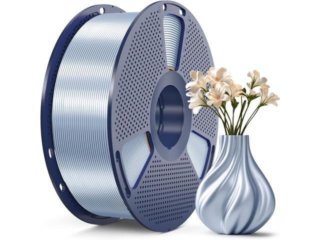 SUNLU 3D Printer Silk Filament,Shiny Silk PLA Filament 1.75mm, Smooth Silky Surface, Great Easy to Print for 3D Printers, Dimensional Accuracy +/-...