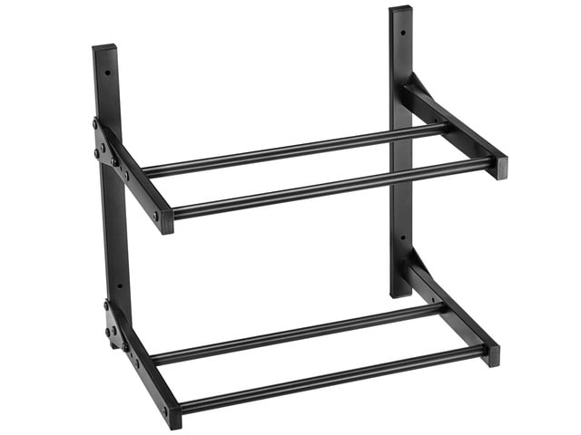 Wall Mount Printer Filament Storage Rack, 2-Tier Wall Bracket Storage Shelf, Rolling Filament Spool Holders Racks with Wheels, Filaments Organzied...