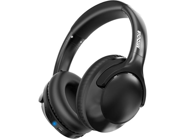 MIDOLA Bluetooth Headphones Over Ear 68H Playtime 6 EQ Wireless Headset with Microphone HiFi Stereo Foldable Lightweight Deep Bass for Travel Home...