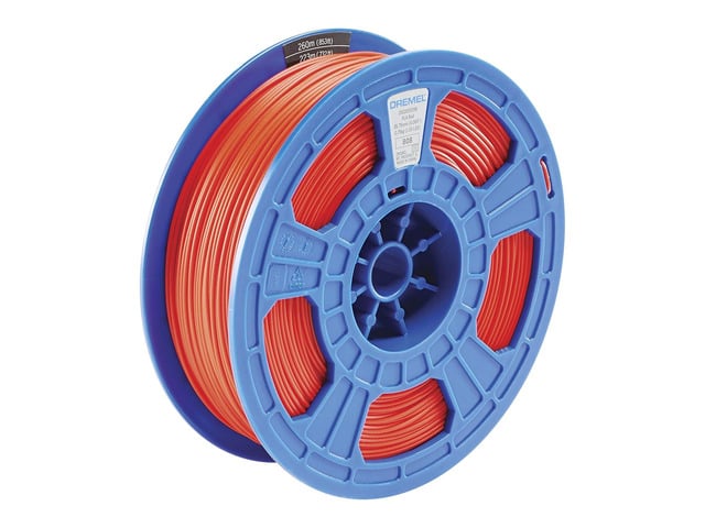 Dremel DigiLab PLA-RED-01 3D Printer Filament, 1.75 mm Diameter, 0.75 kg Spool Weight, Color Red, RFID Enabled, New Formula and 50 Percent More per...