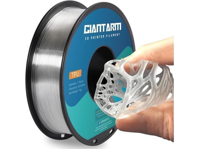 GIANTARM TPU Filament, 95A TPU Filament 1.75mm, Dimensional Accuracy +/- 0.03, Flexible Soft 3D Printer Filament 1kg Spool(2.2 lbs), Vacuum...