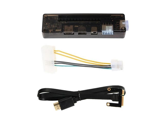 1Set EXP GDC External Laptop Graphics Card Dock Laptop Docking Station Video Card Transparent Black