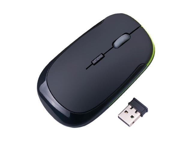 JINHEZO for Computer Laptop Mouse Wireless, 2.4G Portable USB Optical Wireless Slim Computer Mice with USB Nano Receiver, Compatible with Win XP,...