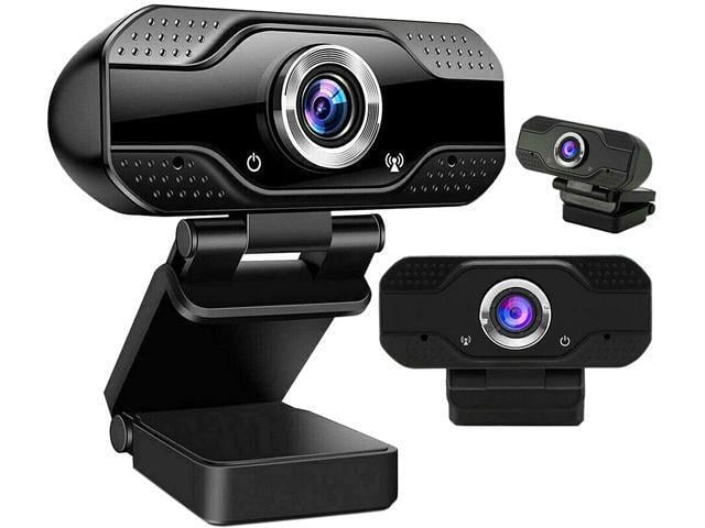 SOEWIOU Webcam with Microphone for Desktop, 1080P HD USB Computer Cameras with Privacy Shutter & Webcam Tripod, Streaming Webcam with Flexible...