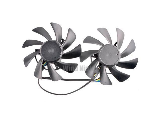 T129215BU 4-Pin Graphics Card Cooling Fan DC12V 0.50A Compatible with RX570 590 RED DRAGON - Computer Hardware Cooling Fan