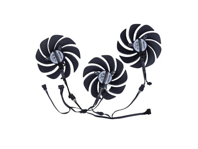 Graphics card cooling fans for RTX 4080 16GB EAGLE OC GV-N4080EAGLE 4090, model GAH3S2U, 3-piece set, PLD10020S12H