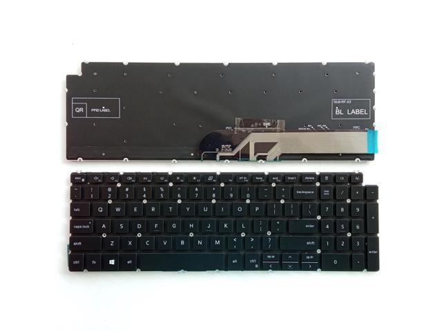 Keyboard for US-spec Inspiron 5584 5590 5593 5594 5598 7791 7590 laptops (black, US backlit)