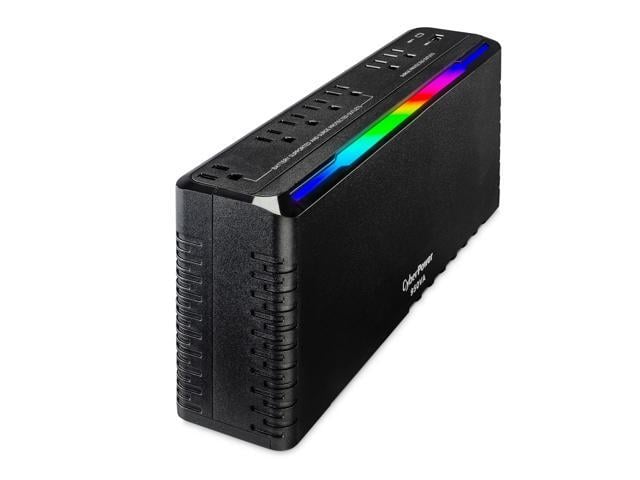 GX950UC Gaming UPS Battery Backup and Surge Protector 950VA/510W, RGB Lighting, 8 Outlets, USBC & USBA Charging, UL Certified