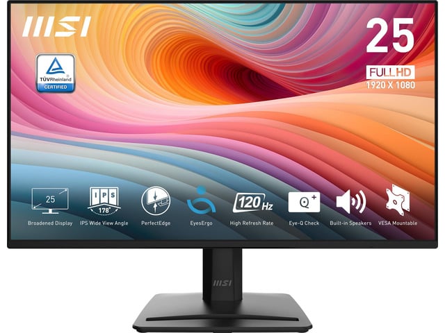 PRO MP252 E2 24.5-inch IPS 1920 x 1080 (FHD) Gaming Office Monitor, 120Hz, Adaptive-Synch, HDR Ready, HDMI, VGA Port, Display Port,VESA Mountable,...