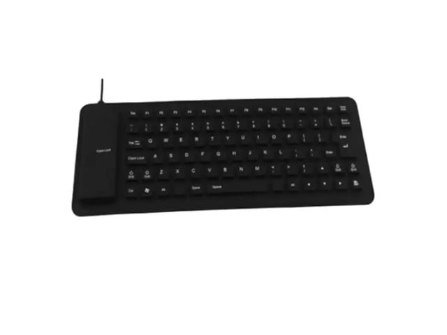 Silicone Mute Soft Keyboard 85-Key Computer Keyboard USB Wired Keyboard Laptop Pc Folding Waterproof Keyboard
