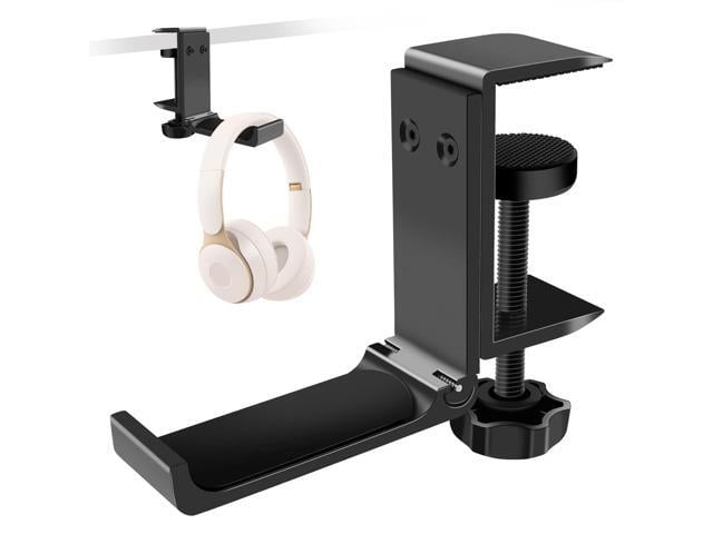 1PCS Headphone Stand Hanger Holder, Foldable Aluminum Desk Headphone, Universal Space Saving Headset Stand Multifunctional Under Desk Hanger for...