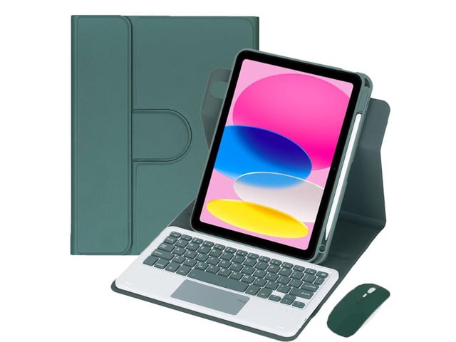360° Rotatable Detachable Rechargeable Keyboard Case with Trackpad & Pencil Slot, Horizontal & Vertical Stand Cover for iPad A16 2025 / iPad 11th...