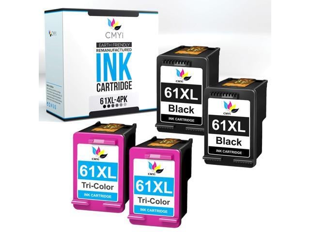 HP Replacement 61XL Printer Ink Cartridges Combo Pack for HP DeskJet 2050A, 2510, 2511, 2512, 2514, 2540, Envy 4500, 4501, 4502, 4503, 4504, 4505,...