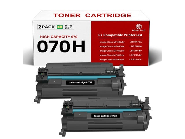 Canon 070H 070 high Capacity Toner Cartridge Replacement for Canon 070 / 070H / CRG-070 with Canon ImageCLASS MF465dw MF462dw LBP247dw LBP246dw LBP243dw...