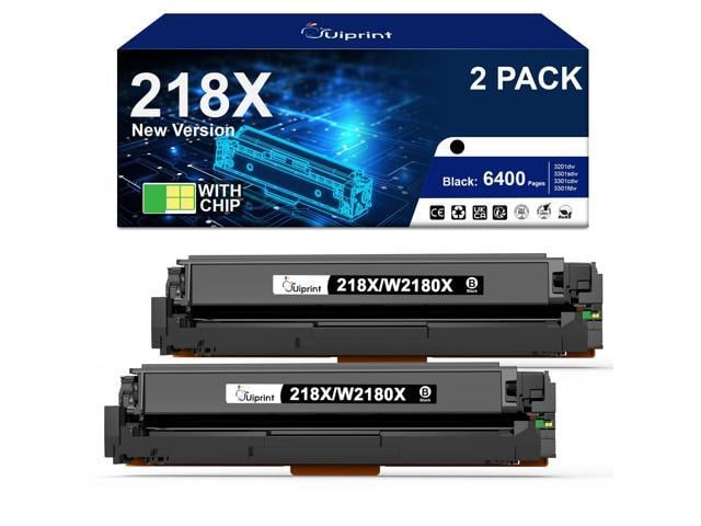 HP 218X Black High-Yield Toner Cartridges Compatible with HP 218X Black Toner 218X 218A Black Works with HP Color LaserJet Pro MFP 3301sdw 3201dw...