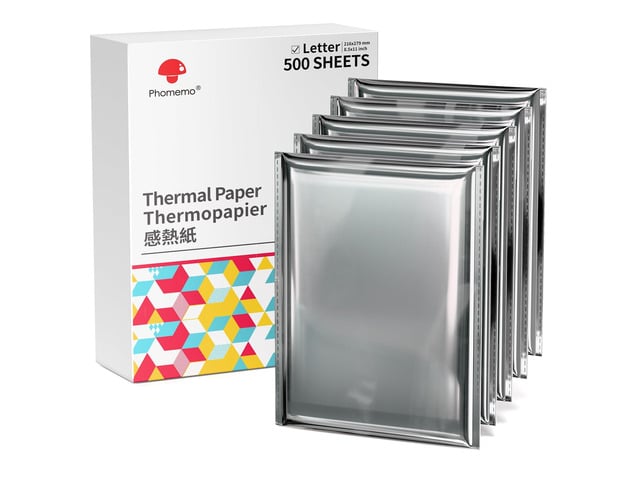 Thermal Printer Paper 8.5' x 11' Compatible with M08F-Letter, A285M, M832, M832D, M834 Inkless Portable Printer, Advanced Thermal Printing, Thermal...
