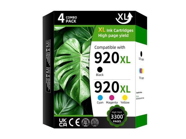 HP 920XL Compatible Ink Cartridges for HP 920XL (6PK, BKCMY) Work With OfficeJet 6000 6500 6500a 7000 7500a Printers,High page yield...