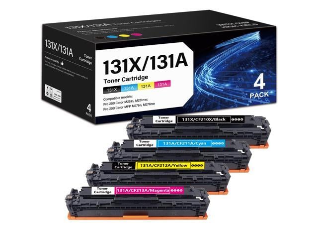 HP 131X 131A High-Yield Toner Cartridges Combo Replacement for HP 131X 131A Toner Cartridges for Pro 200 Color MFP M276nw M251nw M276n M251n Printer...