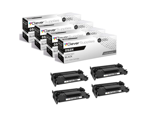 Canon CS Compatible Toner Cartridge Replacement for Canon 052H 2200C001 Black ImageClass LBP214dw LBP215dw MF424dw MF426dw MF429dw Toner Cartridge 4 Pack