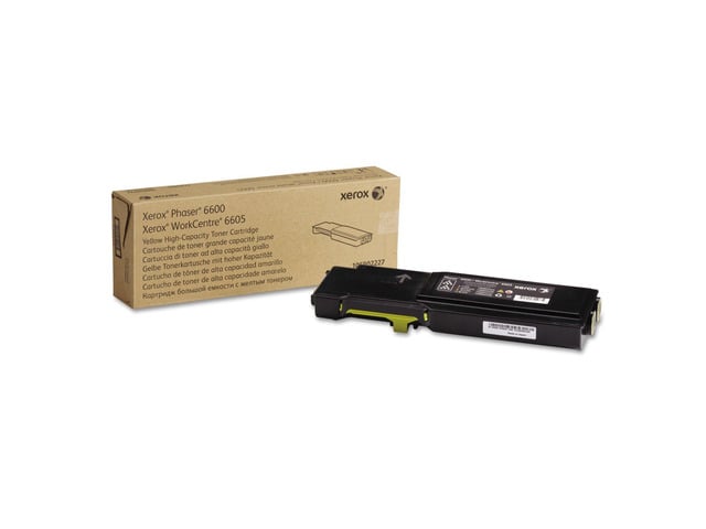 Phaser 6600/ WorkCentre 6605 Yellow High Capacity Toner Cartridge (6,000 Pages) - 106R02227
