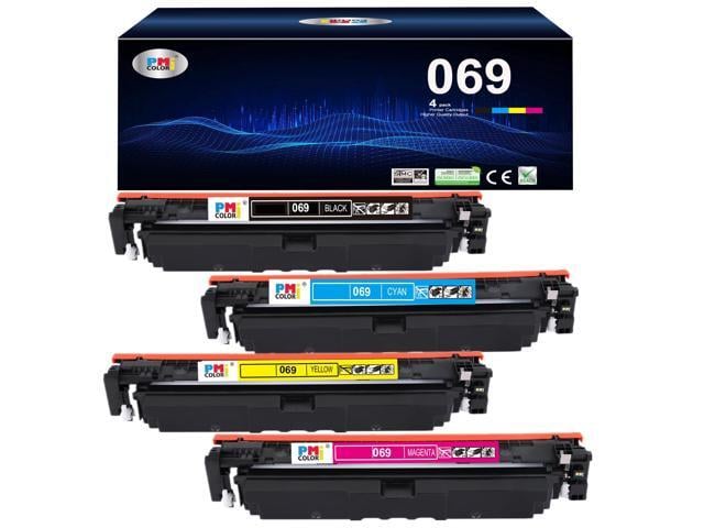 Canon 069 MF753Cdw 4 Pack Toner Cartridge Set Replacement for Canon 069 Toner Compatible for Canon Color MF753Cdw, MF751Cdw LBP674Cdw Printers ...