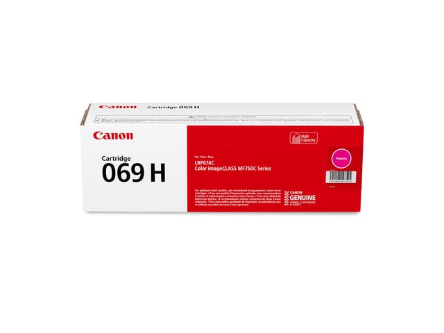 Genuine 069 Magenta Toner Cartridge High Capacity Compatible with MF753Cdw, MF751Cdw, LBP674Cdw