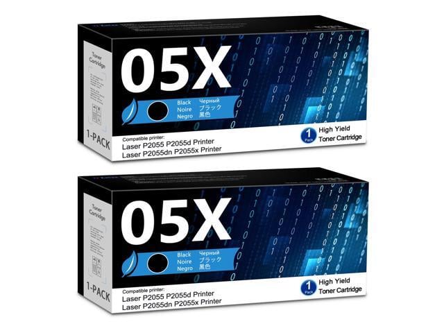 HP 05X Black High-Yield Toner Cartridge 2-Pack Replacement for P2055 Series Works with Laser P2055 P2055d P2055dn P2055x Printer Replacement for HP...