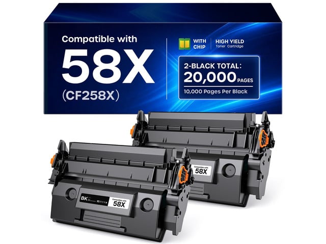 HP 58X CF258X Toner Cartridge Black with Chip Replacement for HP 58X 58A High Yield Work with LaserJet MFP M428fdw M428fdn M428dw M404 M428 Pro...