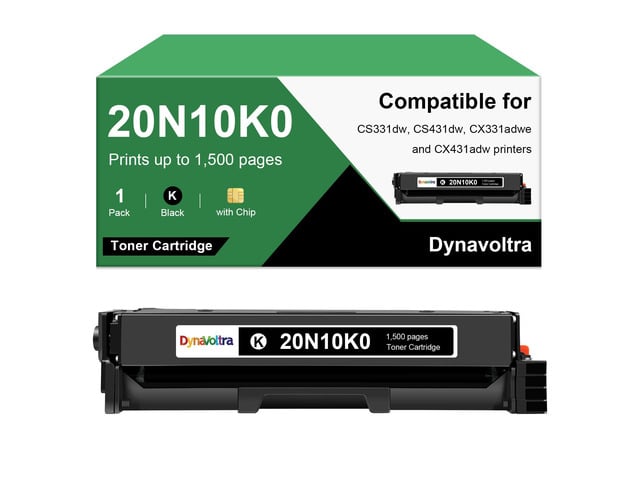 20N10K0 CS331 Toner Cartridge Black with Chip Compatible for Lexmark CS331 CX331 CS431 CX431 CS331dw CS431dw CX331adwe CX431adw Printers(1-Pack,...
