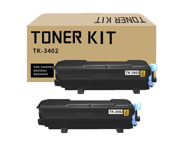 TK-3402 Toner Cartridge TK3402 Black 2 Pack Compatible for TK-3402 TK3402K for ECOSYS PA4500x MA4500ix MA4500ifx Printer Black