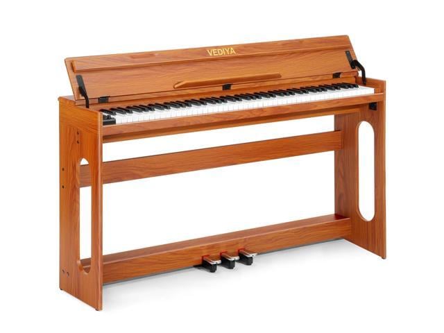 Digital Piano Keyboard 88 key,Semi-Weighted Electric Piano,Wooden Desk Full Size Upright Electric Piano, Acoustic Piano for Beginners,Triple...