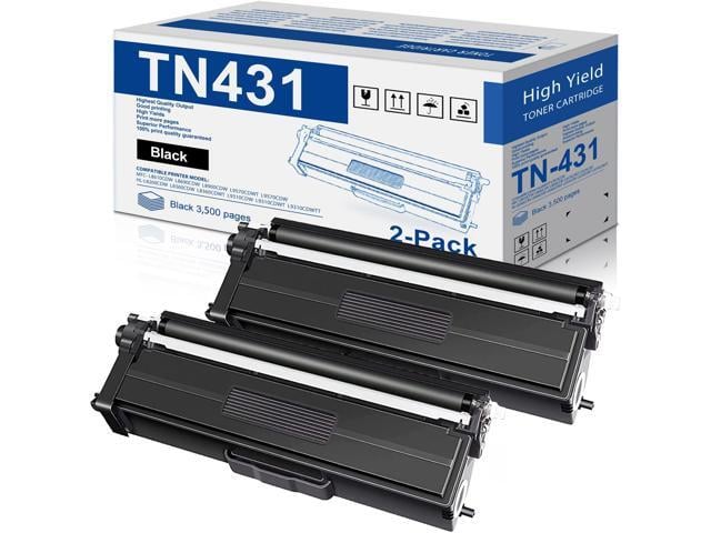 Brother TN-431 TN431 Black Toner Cartridge MFC-L8900CDW Toner Replacement for Brother TN431BK TN433 Toner Cartridges for HL-L8260CDW HL-L8360CDW...