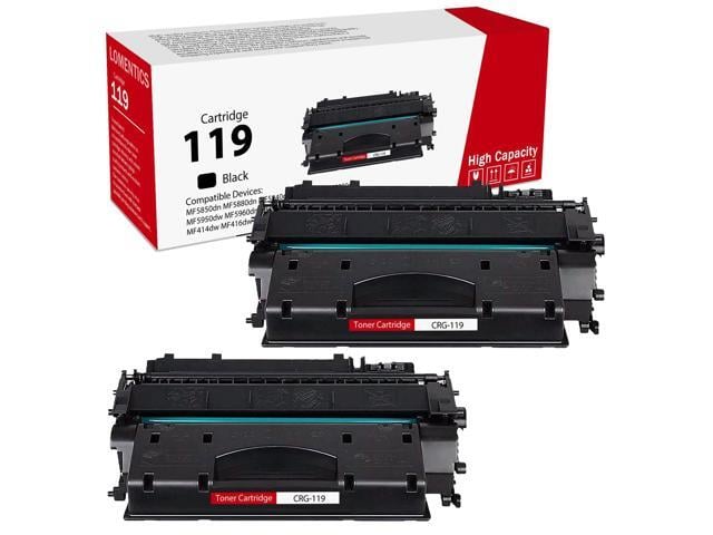 High-Yield 119 Black Toner Cartridge (2-Pack) - Compatible CRG119 Toner Replacement for 119 Toner for imageCLASS MF5960dn LBP6650dn MF5950dw...