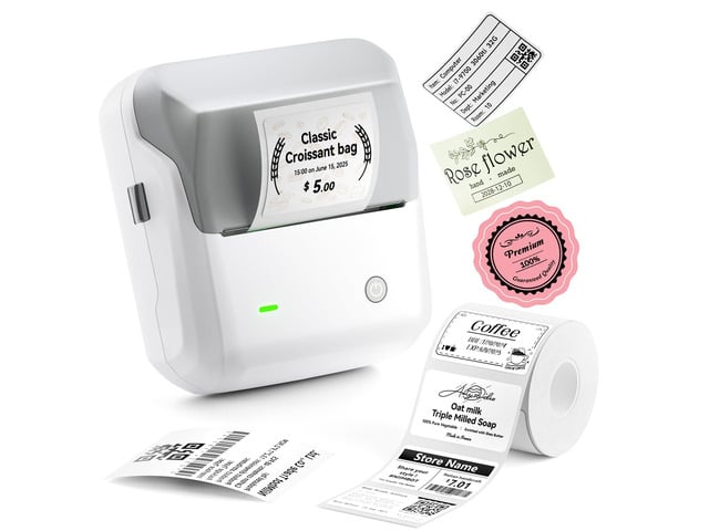 B31 Label Maker with Tape, 3 Inch Portable Bluetooth Thermal Label Printer for Barcode, Address, Logo and Tag Labels, Cable Labeling Compatible...