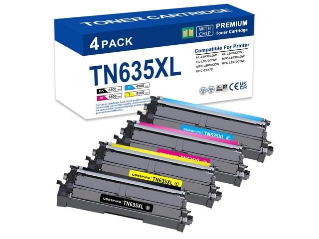 Brother TN635XL TN635 TN-635 Toner Cartridge Compatible Replacement for Brother TN635 TN635XL Toner Cartridges Wrok for HL-L8430CDW HL-L8570CDW...