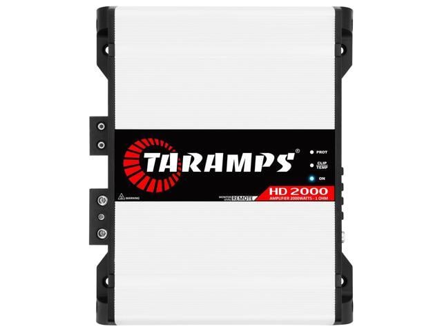 Taramps HD 2000 1 Ohm 1 Channel 2000 Watts RMS MAX, Full Range Car Audio, Monoblock, LED Monitor Indicator, Class D Amplifier, Crossover, White 2k amp