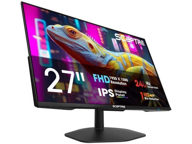 New! 27-inch IPS Gaming Monitor up to 240Hz DisplayPort HDMI Build-in Speakers, Machine Black 2027 (E275B-FP240 Series)