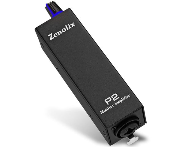 P2 Portable In Ear Monitor Amplifier, Headphone Amp with XLR/TRS Inputs 3.5mm Output, Enhanced Sound Quality, Durable Belt Clip, Guitar Headphone...