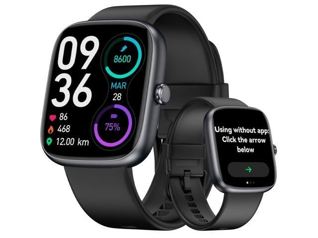 Senior Friendly Fitness Tracker, No App No Phone Required, 1.83'' Display Easy to Use, Waterproof, Heart Rate, Sleep Monitor, Fitness Watch,...