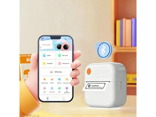 Question Printer For Mobile-el& Error Correction Mini Print Device For Kids