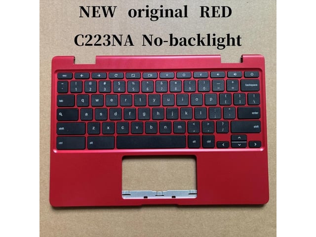 100%US English For Chromebook C223 C223N C223NA laptop keyboard Palmrest Assembly TOP cover C case No-backlight