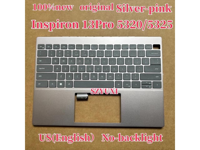 US Sliver-Pink For Inspiron 13Pro 5320 5330 5325 Laptop keyboard Palmrest Assembly TOP cover C case No-backlight NV5YX