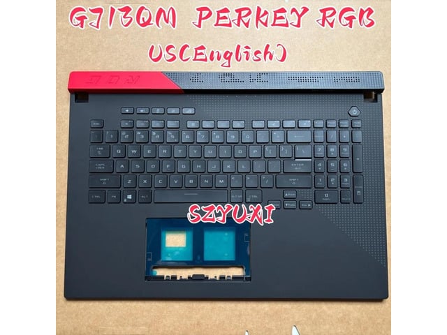 100%US English PER KEY RGB For G713 G713Q G713QM laptop keyboard Palmrest Assembly TOP cover C case 90NR05C1