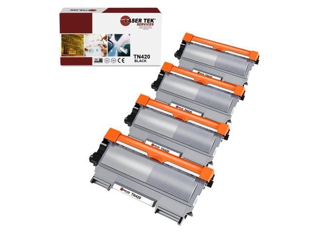 Laser Tek Services TN-420 Compatible Black Toner Cartridge TN420 4PK